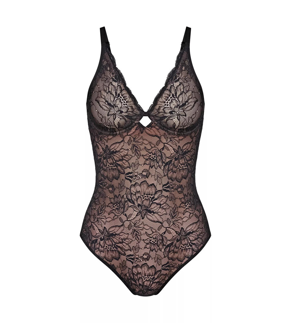 Dámske body Amourette Charm BS - BLACK - čierna 0004 - TRIUMPH černá (0004) 075B