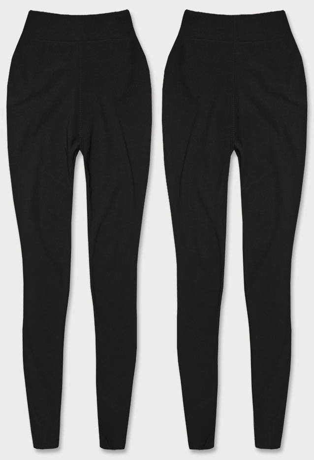 BAWEŁNIANE LEGGINSY CZARNE (YW01053-A1) černá S (36)