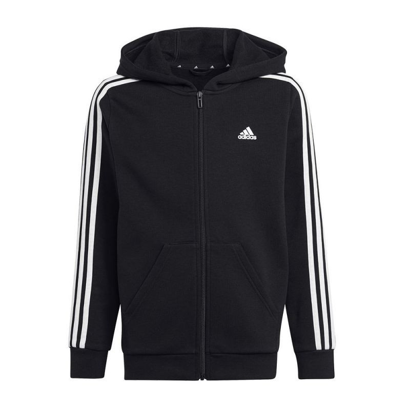 Detská mikina 3 Stripes FL Full-Zip Jr HR6331 - Adidas 140 cm