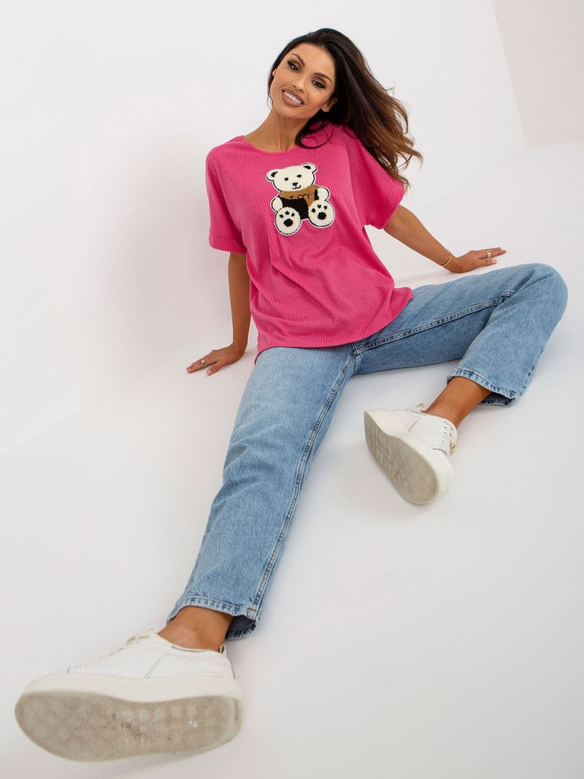 Dámska blúzka LK BZ 509251.26X fuchsiová - FPrice jedna velikost