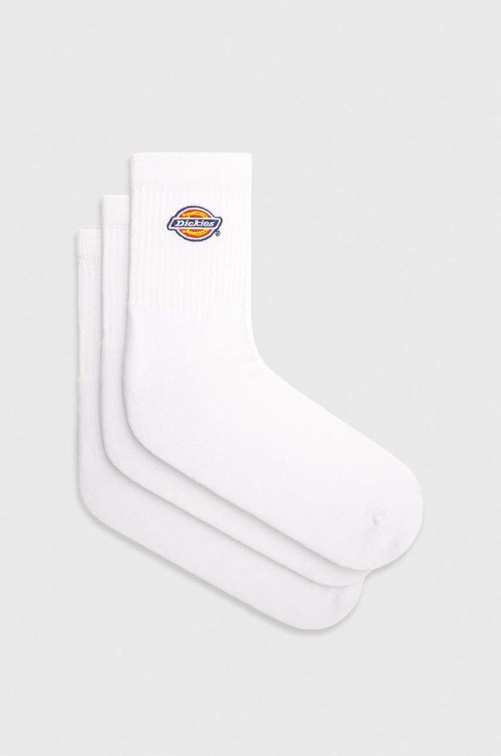 Ponožky Dickies 3-pak pánske, biela farba
