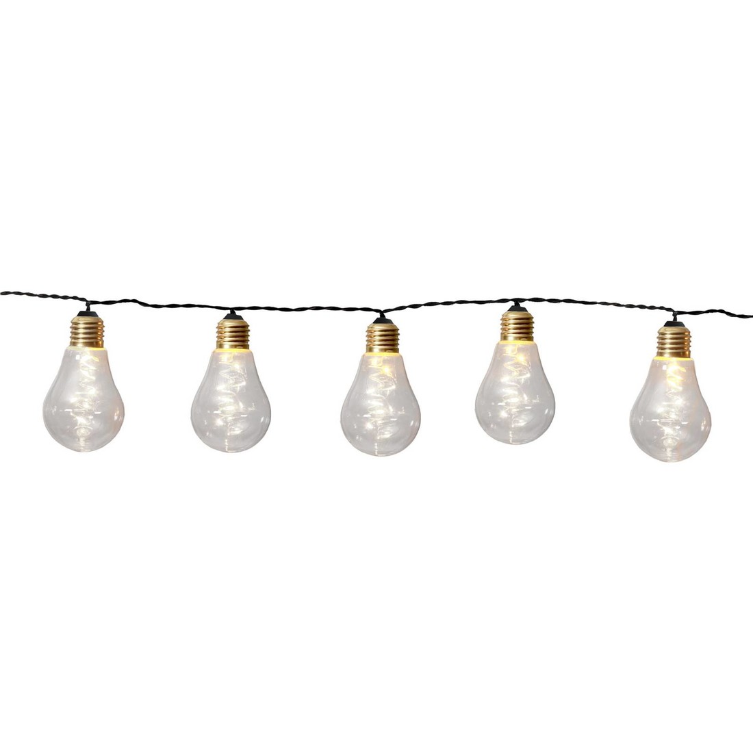 Svetelná LED reťaz Glow, sklo, číra