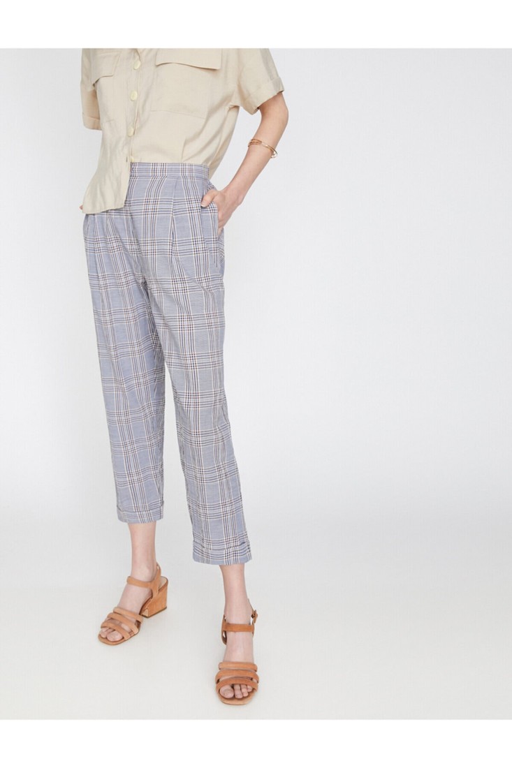 Koton Pants - Blue - Carrot pants