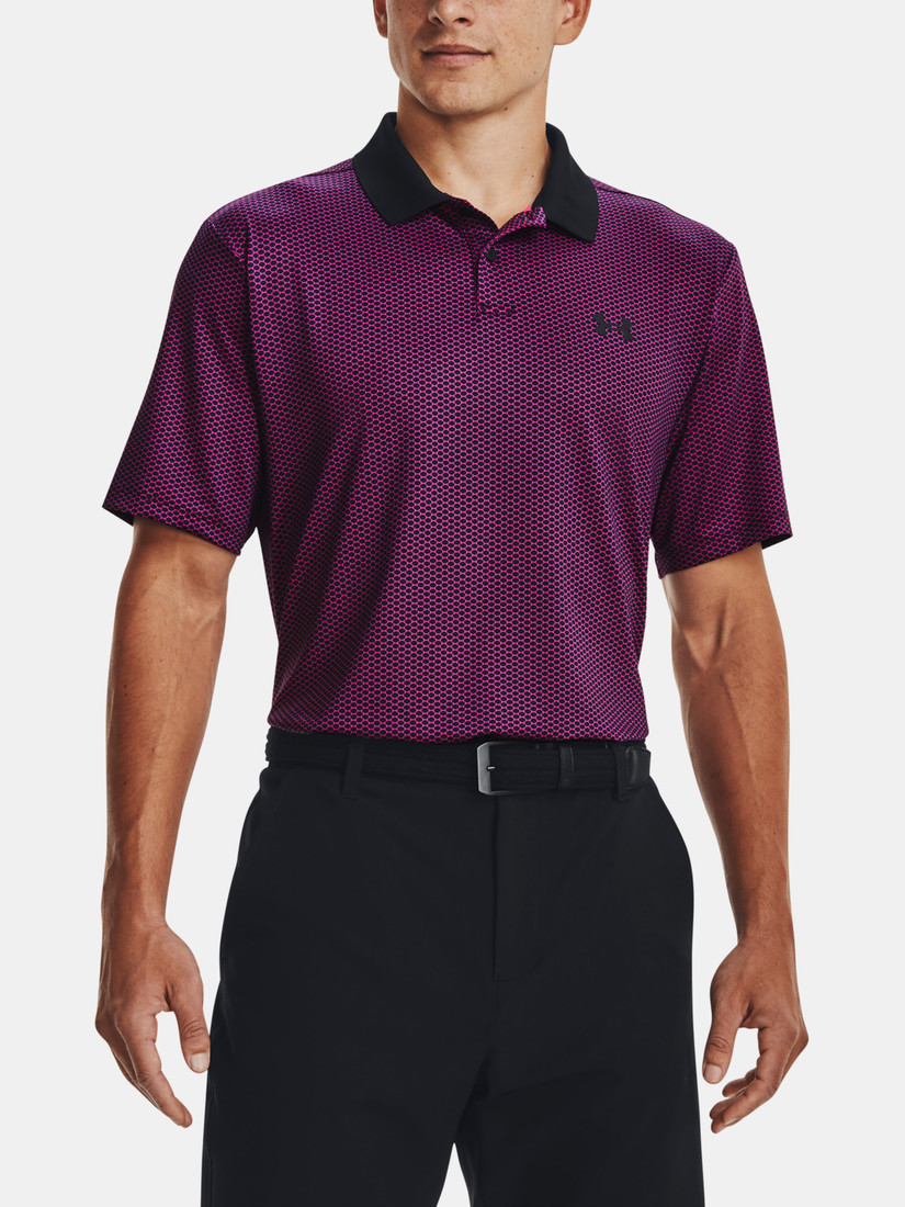 Under Armour T-Shirt UA Perf 3.0 Printed Polo-BLK - Men