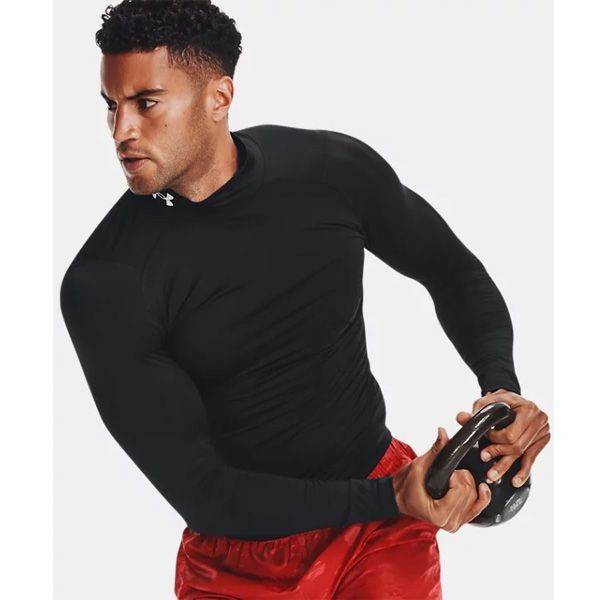 Under Armour UA HG Armour Comp Mock LS-BLK - XXL