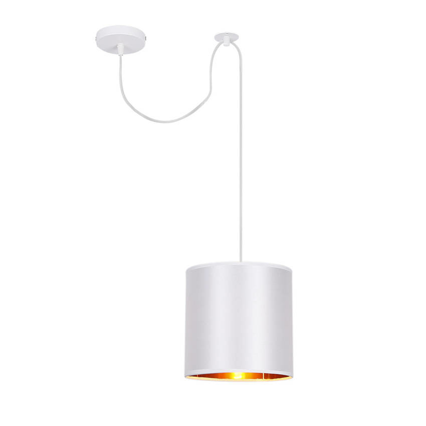 Candellux Biely závesný luster Atlanta pre žiarovku 1xE27 31-00637