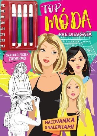 Top móda pre dievčatá - omaľovánka