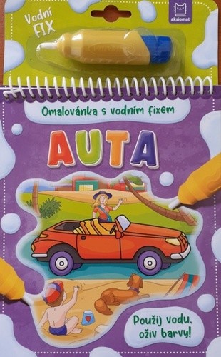 Omalovánka s vodním fixem: Auta