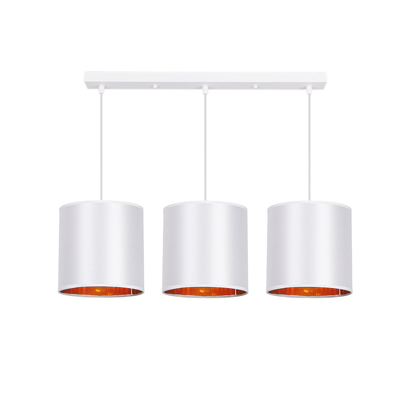 Candellux Biely závesný luster Atlanta pre žiarovku 3xE27 33-00651
