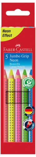 Pastelky Faber-Castell Jumbo Grip Neon 5 ks