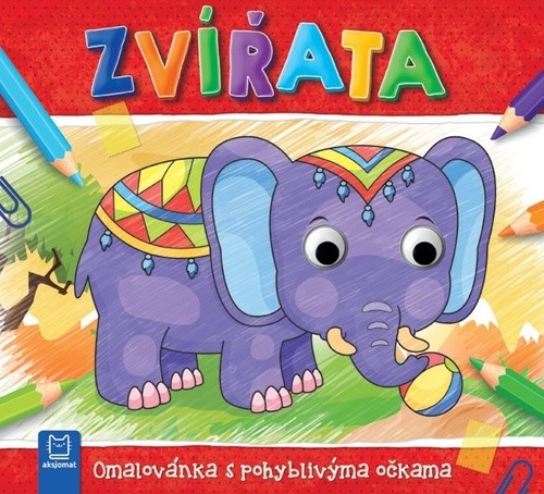 Omalovánka s pohyblivýma očkama: Zvířata