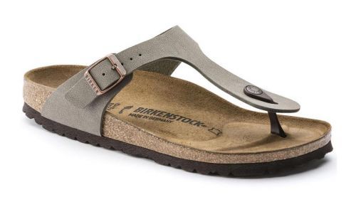 Birkenstock Gizeh Birko-Flor Regular Fit šedé 43391