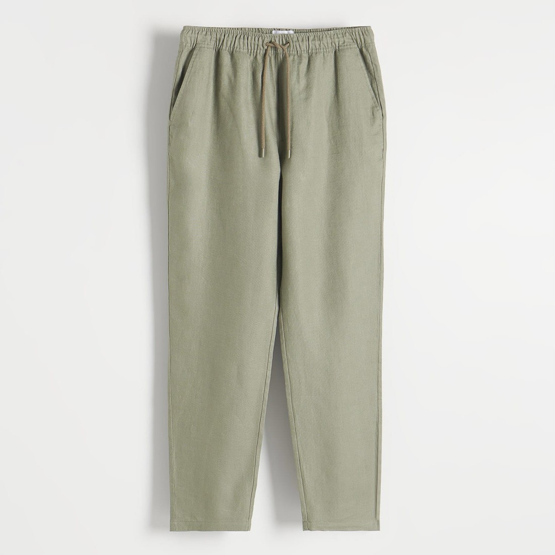Reserved - Ľanové joggery - Khaki