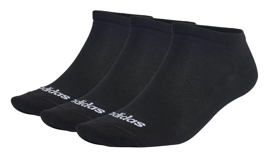 Adidas Unisex Thin Linear Low-Cut Socks 3 S