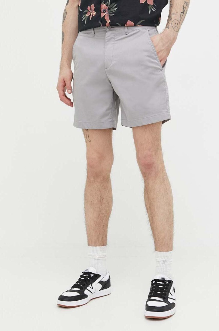 Šortky Abercrombie & Fitch pánske, šedá farba