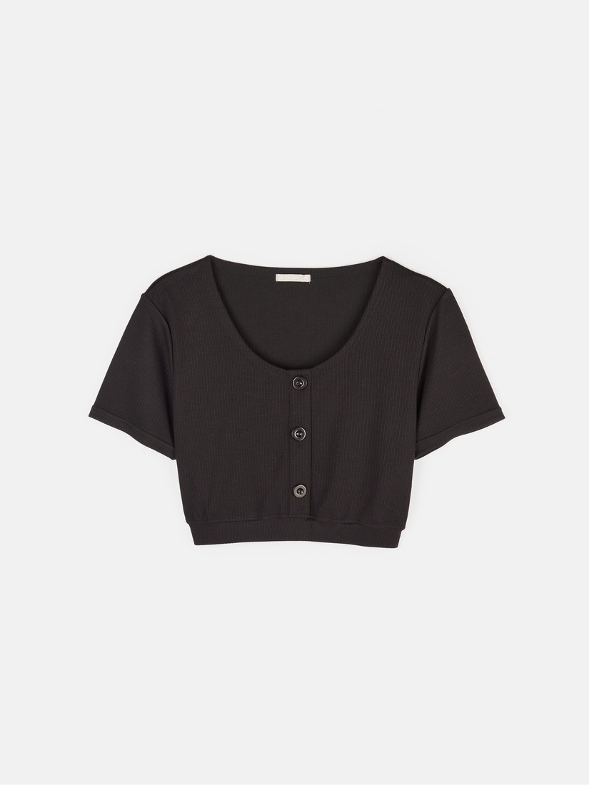 GATE Dámsky crop top plus size