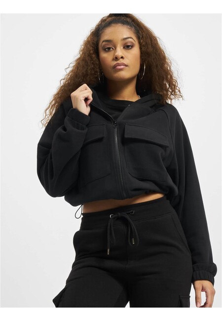 DEF Zip Hoddie Jean black - XS