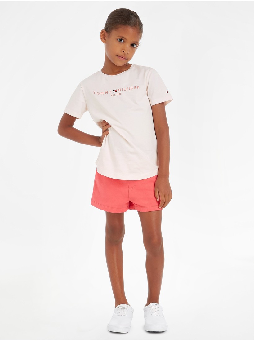 Girls' T-shirt and shorts set in pink Tommy Hilfiger - Girls