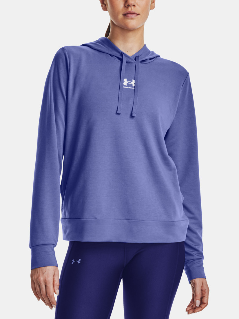 Under Armour Sweatshirt Rival Terry Hoodie-BLU - Women