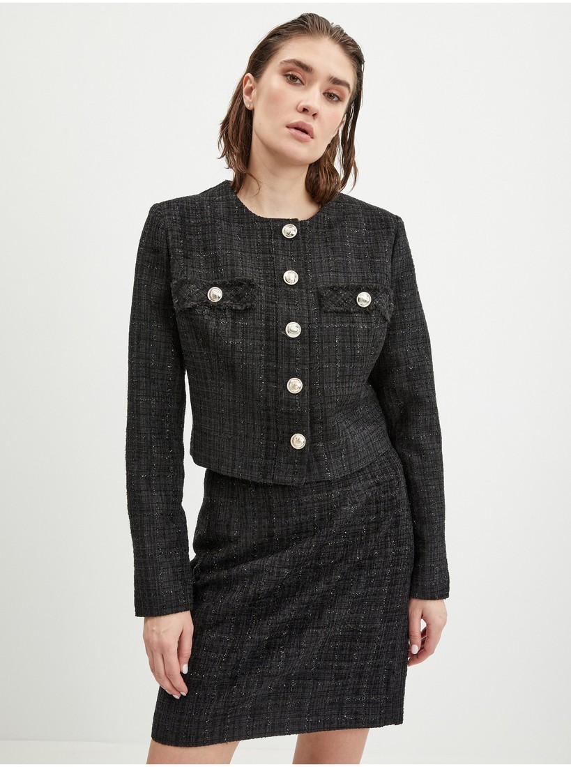 Black Ladies Jacket Guess Alara - Ladies