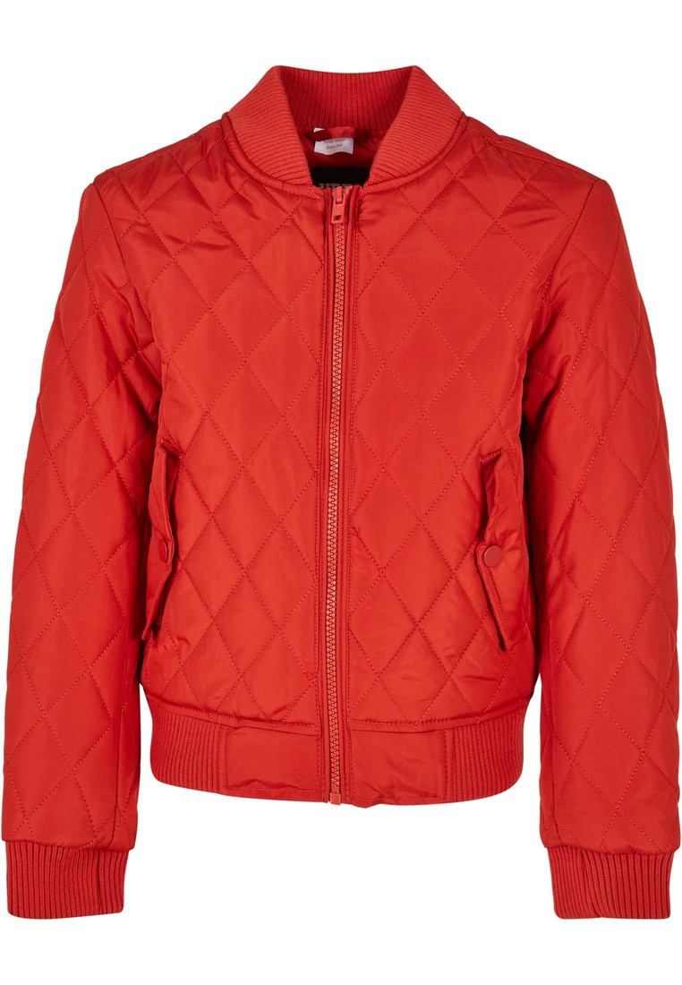 Urban Classics Girls Diamond Quilt Nylon Jacket hugered - 110/116