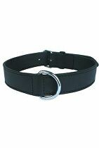 Obojek pes pravá kůže 35cm černý Zolux