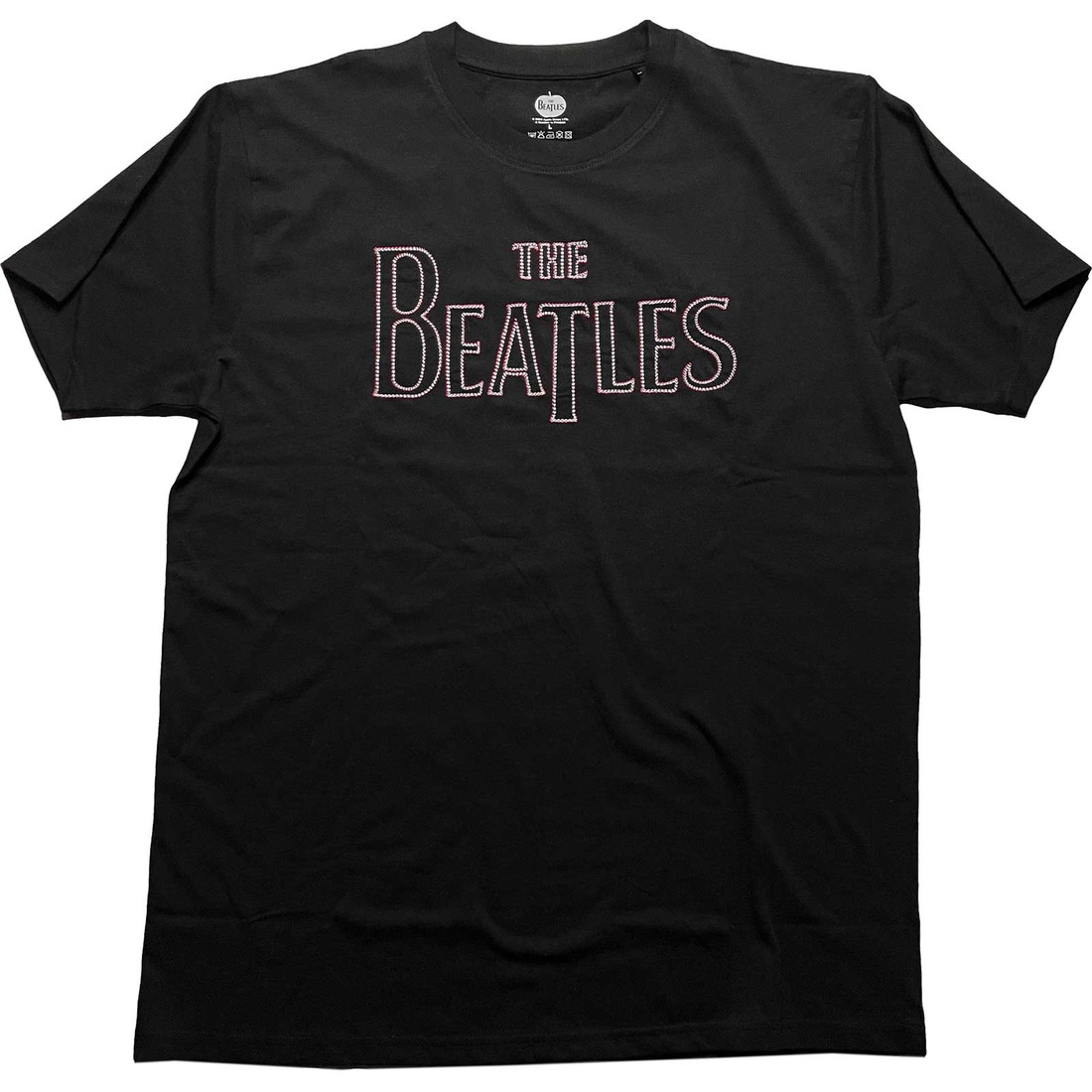 The Beatles tričko Drop T Logo Čierna S