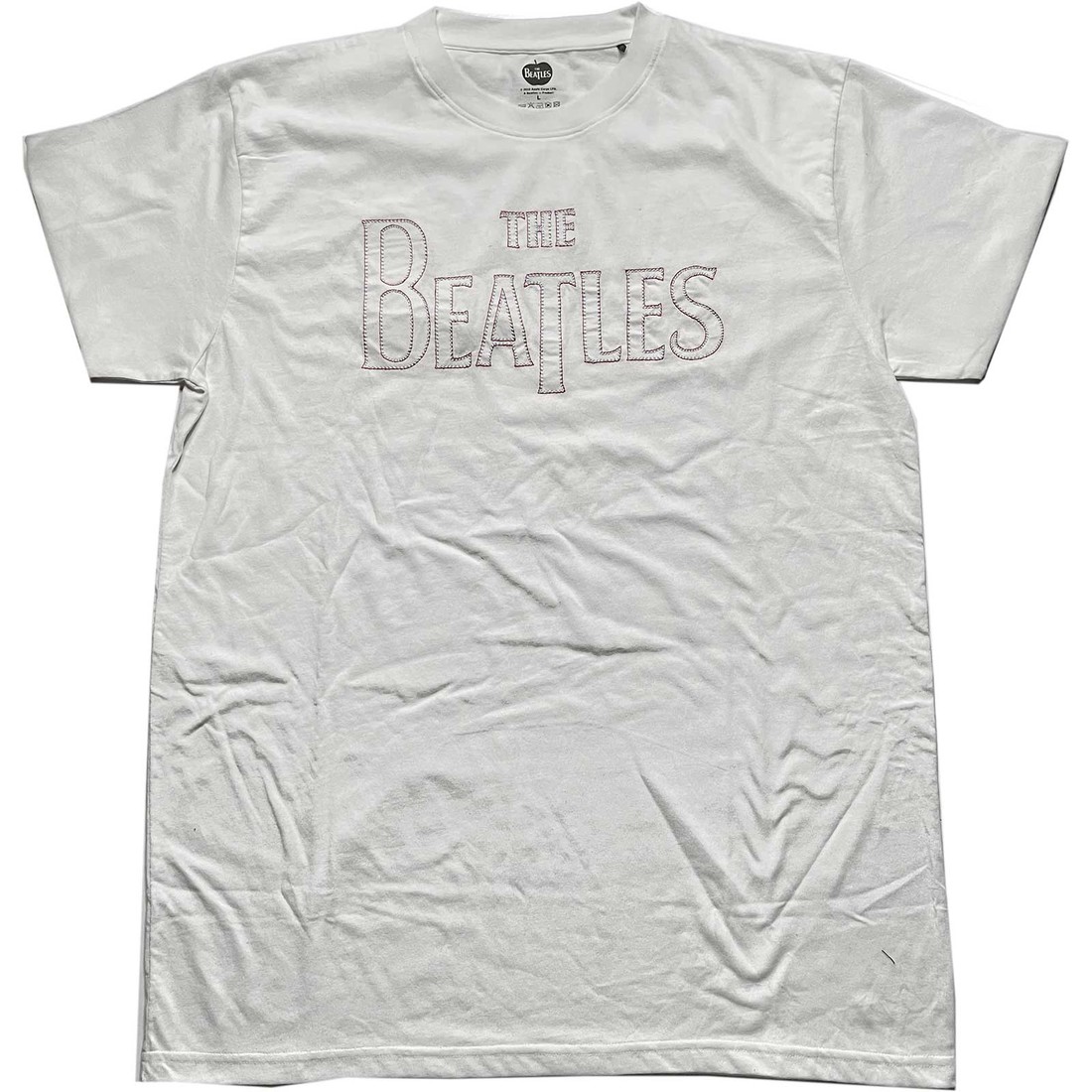The Beatles tričko Drop T Logo Biela S