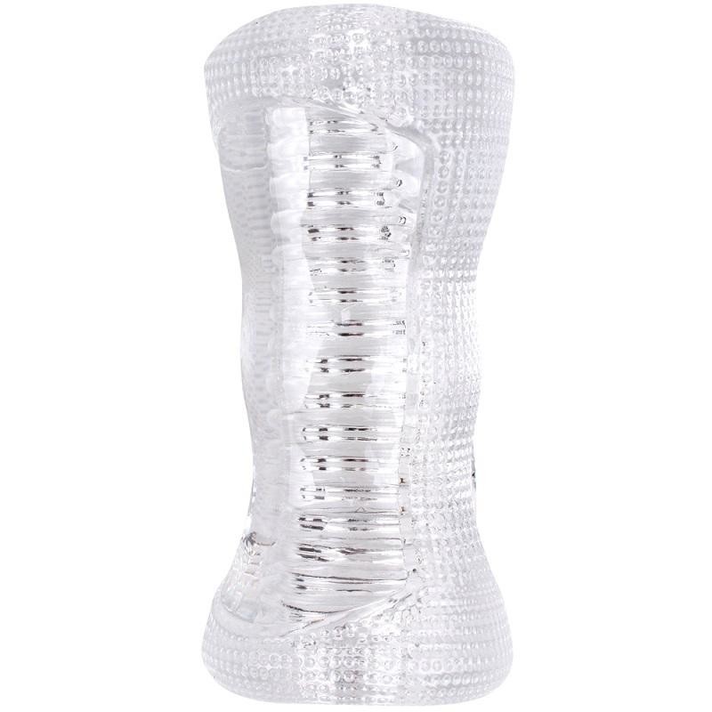 Clear Jack oboustranný masturbátor transparentní