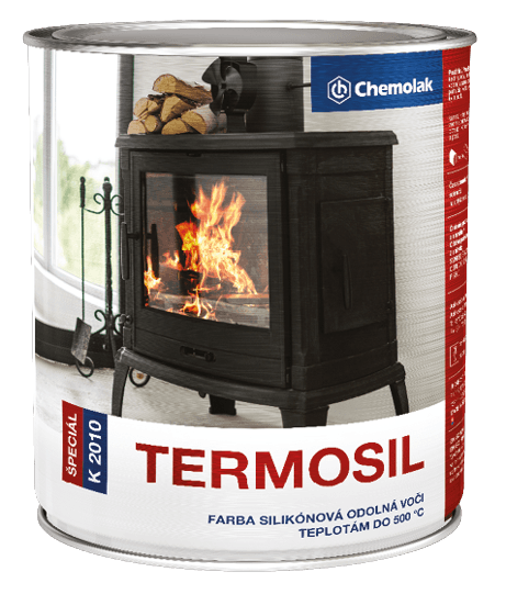 K 2010 TERMOSIL - Silikónová farba na vysoké teploty 0911 - strieborná 4 L