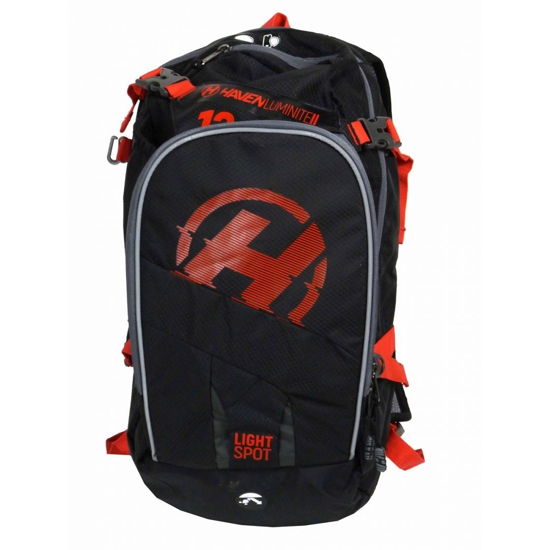 Hydratačný batoh Haven Luminite II 18l - čierny-červený, batoh s rezervoárom 2l