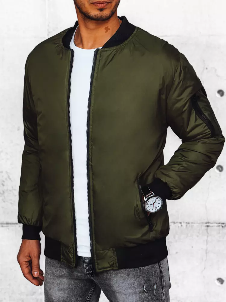 Men's bomber jacket green Dstreet