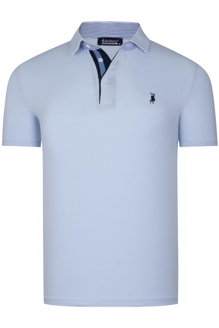T8582 DEWBERRY MEN'S T-SHIRT-BABY BLUE