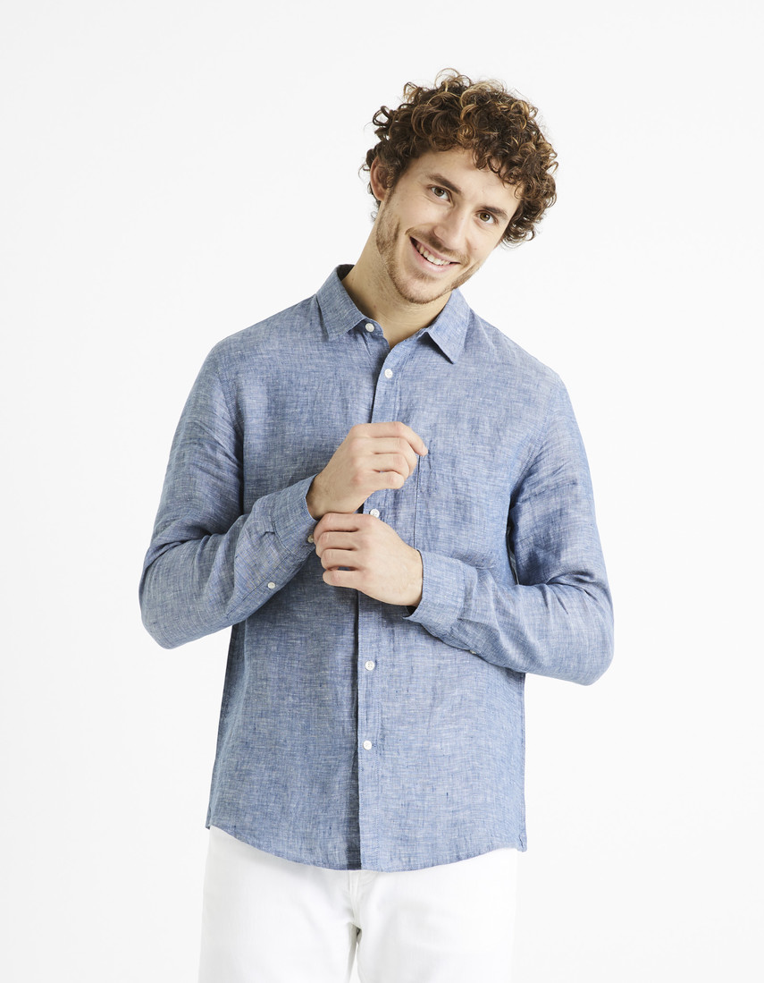 Celio Daflix Linen Shirt - Men