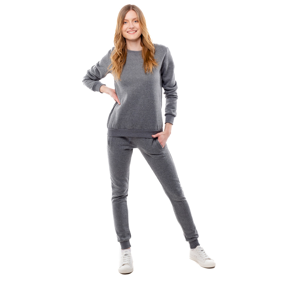 Women's tracksuit GLANO - dark gray