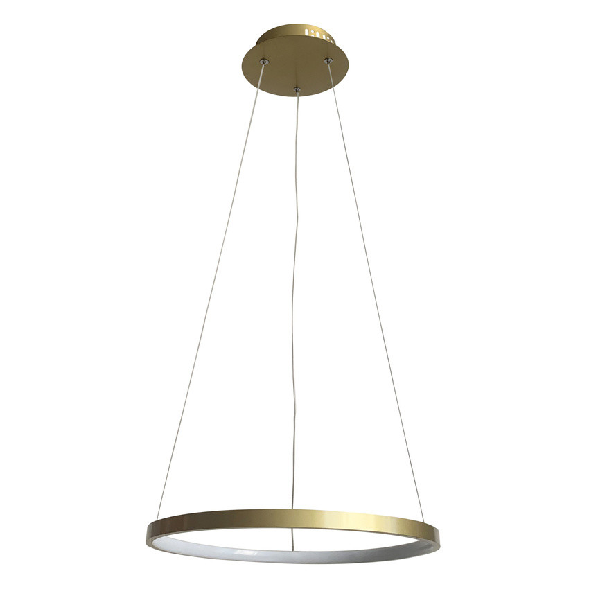 Candellux Zlaté LED závesné svietidlo Lune okrúhly 40cm 25W 31-76120