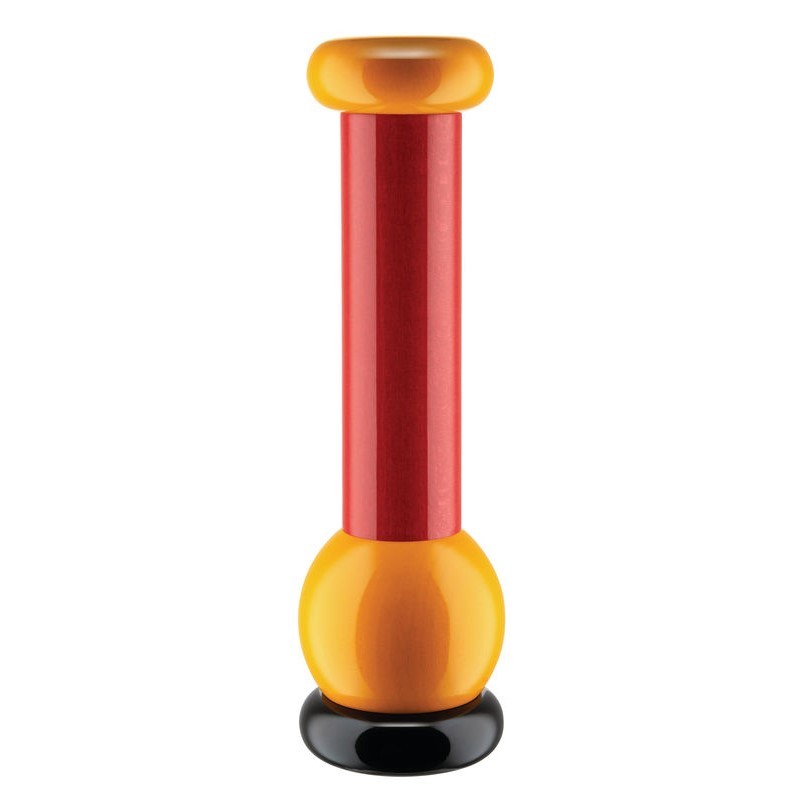 Mlynček na korenie a soľ MP0210 Alessi červený/žltý/čierny