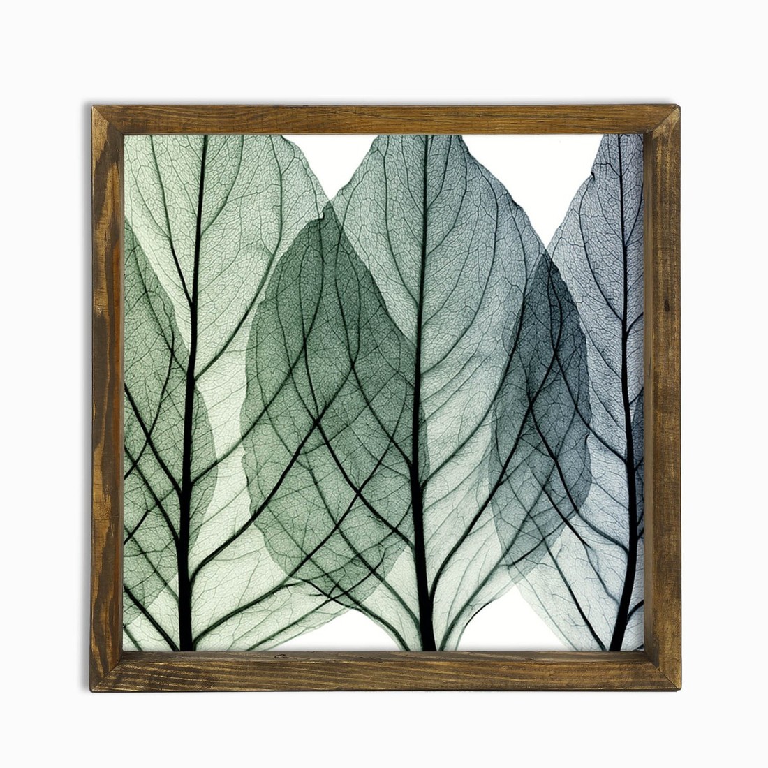 Nástěnný obraz Flake 34x34 cm zelený