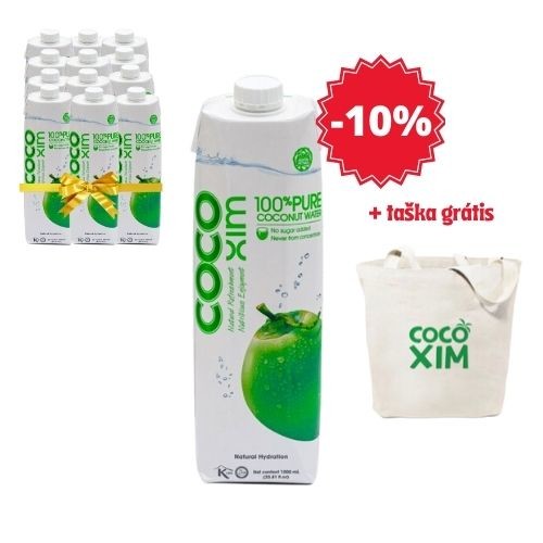 XL balenie - Kokosová voda 100 % Pure COCOXIM 12x1000 ml