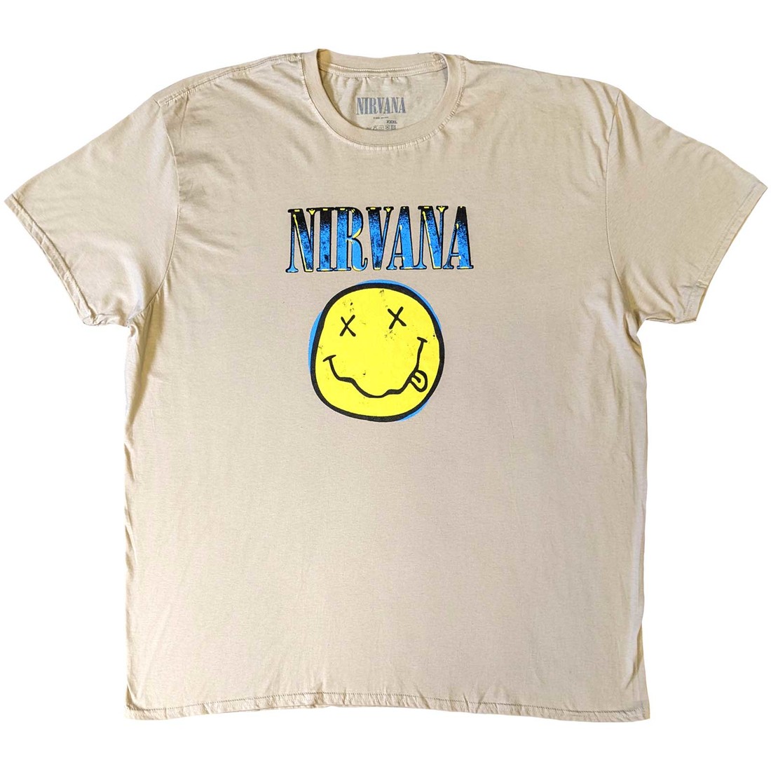 Nirvana tričko Xerox Smiley Sand 3XL