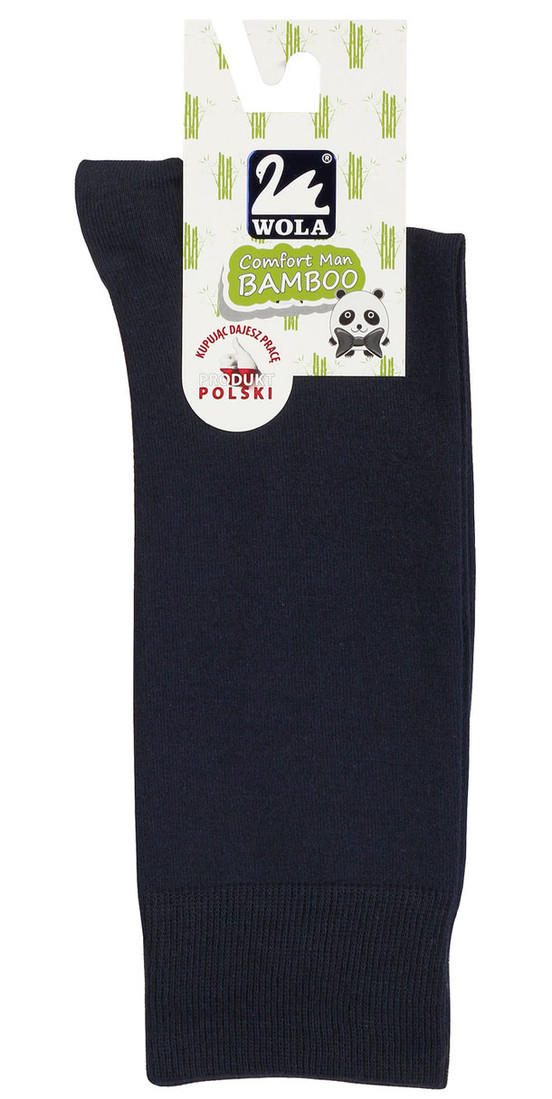 Hladké pánske ponožky s bambusom PARISBLUE 39/41