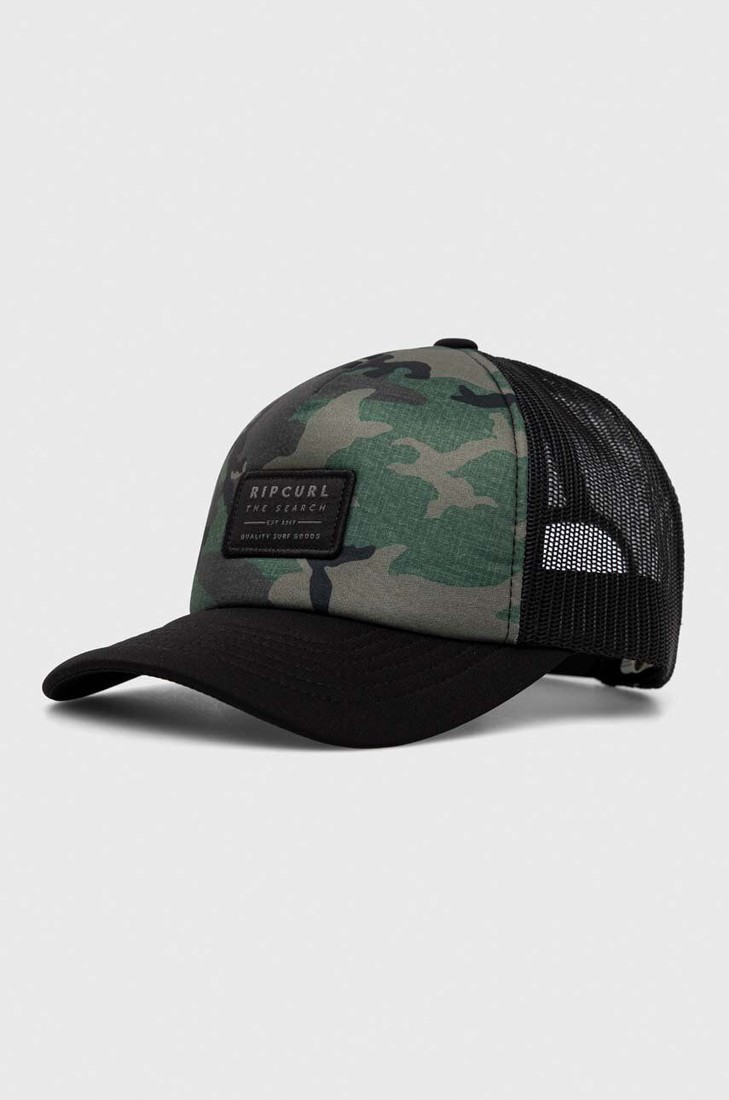 Šiltovka Rip Curl čierna farba, vzorovaná