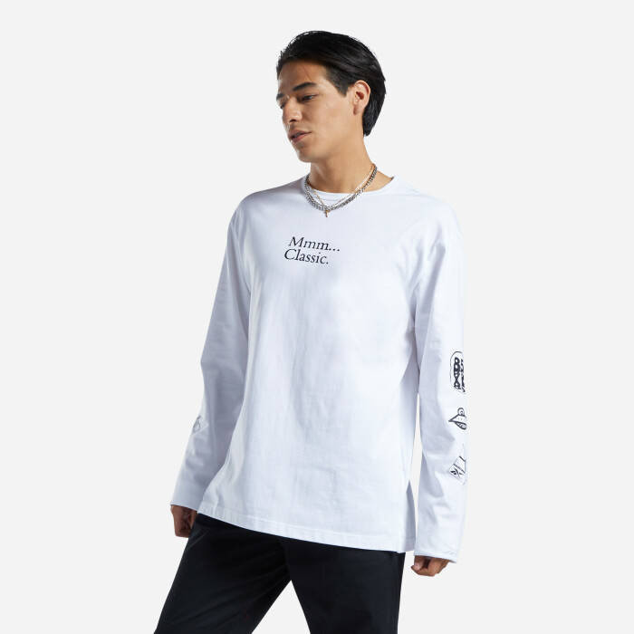 Pánske tričko Reebok Classics skateboard Longsleeve Tee HT8175