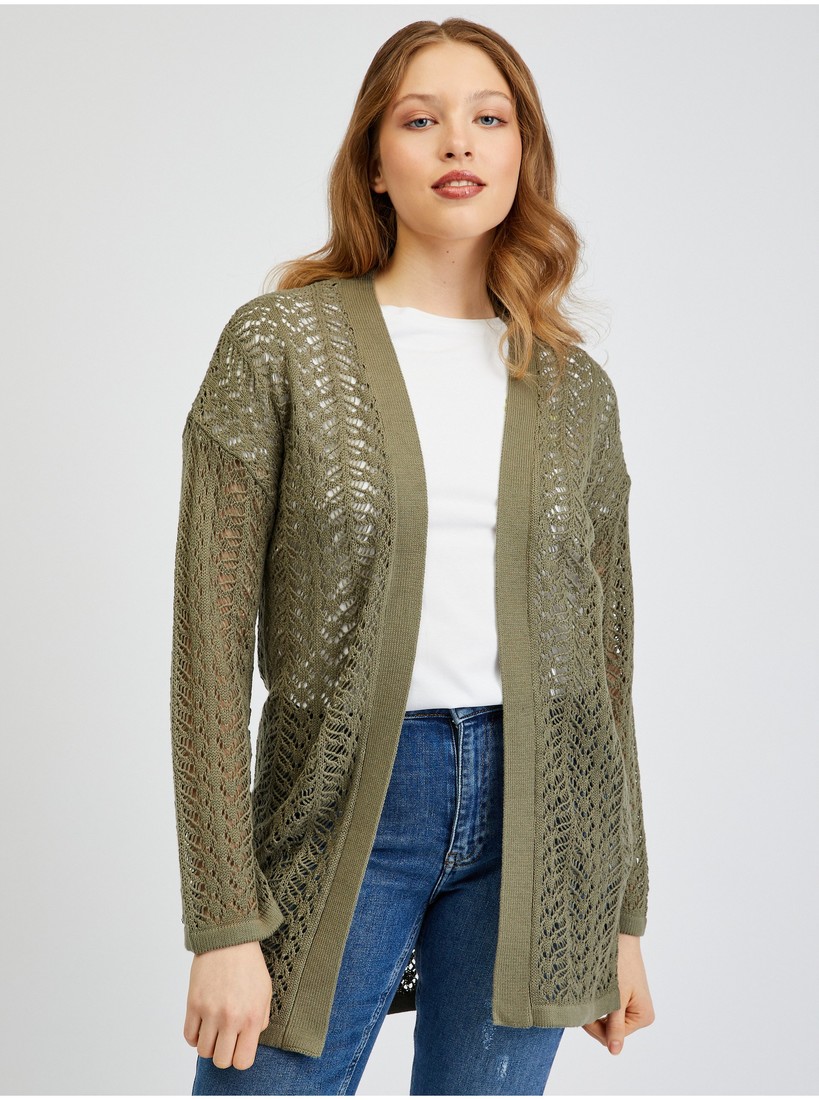 Orsay Khaki Ladies Cardigan - Women