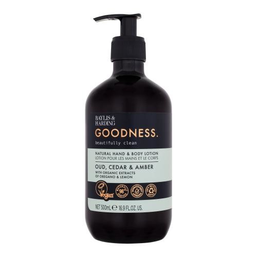 Baylis & Harding Goodness Oud, Cedar & Amber Natural Hand & Body Lotion 500 ml telové mlieko pre ženy