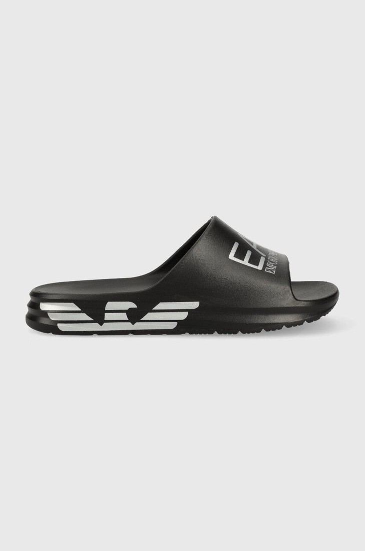 Šľapky EA7 Emporio Armani XBP008 XK337 N763 pánske, čierna farba