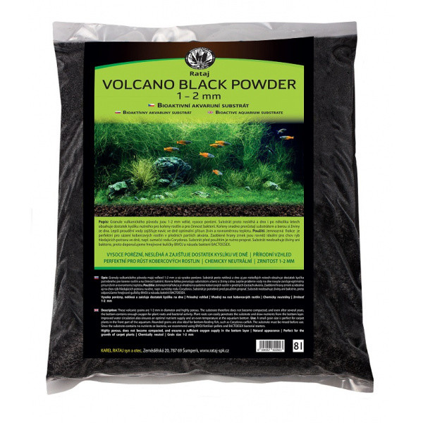Rataj Volcano Black Powder substrát , 8 l