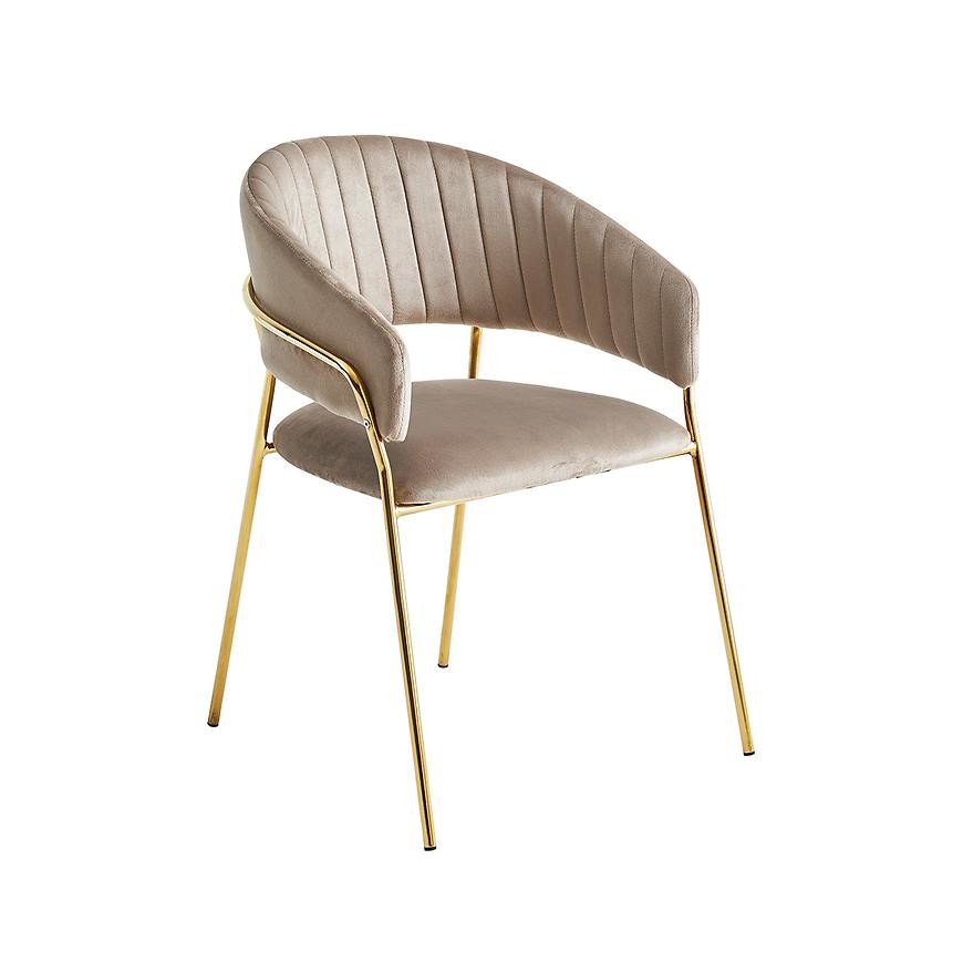 Stolička Lido 80171g béžová/zlatá