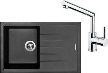 SINKS BEST 780 Granblack + MIX 350 P lesklá