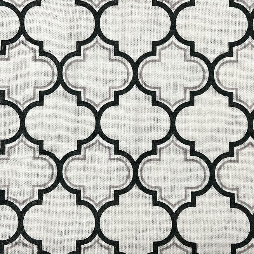 Závesová látka Past 1,5x1000 mb biela/tmavosivá